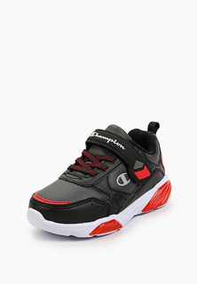Кроссовки Champion для мальчиков, серый, чёрный, красный, размер 32, S32129
