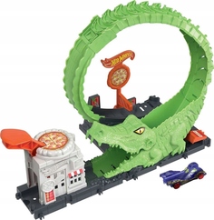 Набор игровой Hot Wheels City Пиццерия с аллигатором, HKX39
