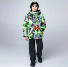 Комплект верхней одежды NIKASTYLE 7з3122, зеленый, 164
