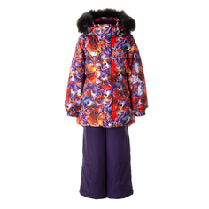 Комплект верхней одежды детский Huppa RENELY 3, 34353-лиловый рисунок, темно-лиловый, 146