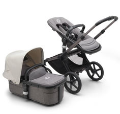 Коляска детская 2 в 1 Bugaboo Fox 5 Graphite, Grey Melange, Misty White