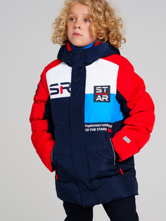 Куртка текстильная с полиуретановым покрытием для мальчиков PlayToday, цветной, 164