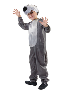 Карнавальный костюм детский Вестифика Волк, серый, 128