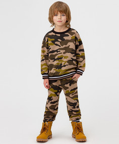 Брюки детские Button Blue 123BBBMC56064413, цвет хаки, размер 122