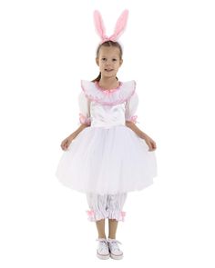 Детский карнавальный костюм Вестифика для девочки Мисс Зайка р 104-110