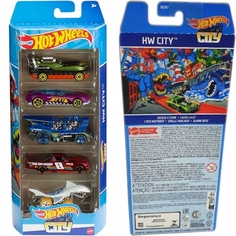 Машинка Hot Wheels City - набор из 5 машинок, 1806-HLY67