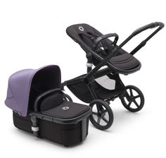 Коляска детская 2 в 1 Bugaboo Fox 5 Black, Midnight Black, Astro Purple