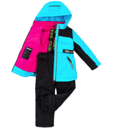 Комплект верхней одежды NIKASTYLE 7м1822, бирюзовый, 110