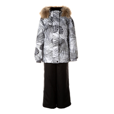 Комплект верхней одежды детский Huppa MARVEL, 34528-светло-серый, черный, 122