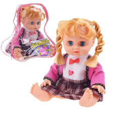 Кукла Play Smart Алина, звук, в рюкзаке, подвижные руки, ноги, голова 5521 Playsmart