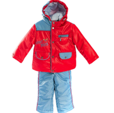 Комплект верхней одежды АксАрт 5165-2, красный- голубой, 74