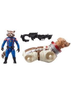 Фигурка Hasbro Стражи Галактики енот Ракета (подвижная, аксессуары, 8 см)