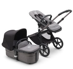 Коляска 2 в 1 Bugaboo Fox 5 Graphite, Grey Melange, Midnight Black