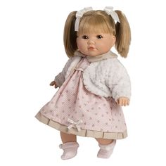 Кукла Munecas Berbesa мягконабивная 42см SANDRA в пакете, 4413K