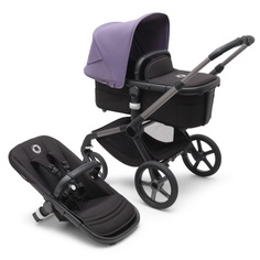 Коляска 2 в 1 Bugaboo Fox 5 GRAPHITE, MIDNIGHT BLACK, ASTRO PURPLE в комплекте