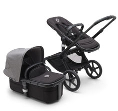 Коляска 2 в 1 Bugaboo Fox 5 Black, Midnight Black, Grey Melange