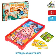 Настольная игра на ловкость и внимание Веселая анатомия No Brand