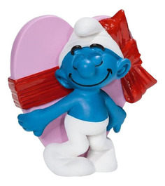 Фигурка персонажа The Smurfs Гномик c валентинкой Schleich