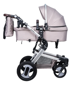 Коляска трансформер Farfello Diamond All-season, Кремовый