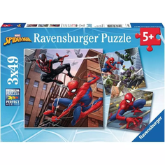 Пазл картина Ravensburger 3х49 Человек-Паук