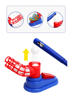 Детский игровой набор для бейсбола StarFriend, питчинг машина, бита, 3 шара