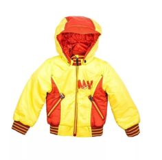 Куртка детская АксАрт 4312-2, желтый- оранжевый, 80