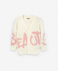 Кардиган удлиненный молочного цвета Gulliver 22302GMC3501, 104