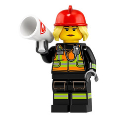 Конструктор LEGO Minifigures 71025-8 Женщина-пожарный, 1 шт