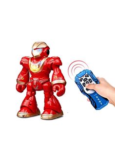 Робот Dancing Robot на пульте управления интерактивный, красный