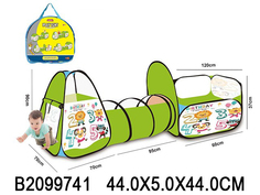 Домик игровой нейлон 606-1017-10D с тоннелем No Brand