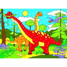 Набор для творчества Алмазная мозаика Эра динозавров с подр. 17*22см AC17077 Рыжий кот