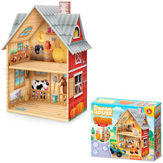 Кукольный домик DREAM HOUSE.Ферма 04713 быстрой сборки Десятое королевство