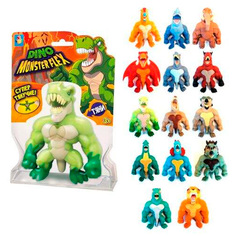 Игрушка MONSTER FLEX DINO, тянущиеся фигурки 14см, 14 видов в ассорт. 1Toy Т22691 Centrum