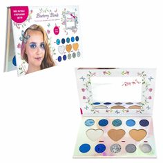 Палетка для лица и для глаз с зеркалом,13 цв. Lukky Blueberry Blonde Т21668