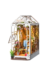 Деревянный конструктор Robotime - вставка на полку Садовый домик Garden House Book Nook