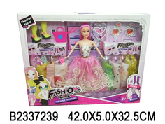 Кукла 1065Е с набором платьев в коробке No Brand