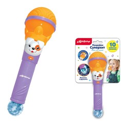 Микрофон Суперхит, Азбукварик, Веселись с друзьями" 10 песенок (оранжевый)