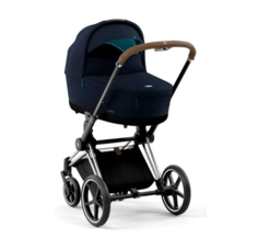 Коляска для новорожденных Cybex PRIAM IV Dark Navy шасси Chrome Brown