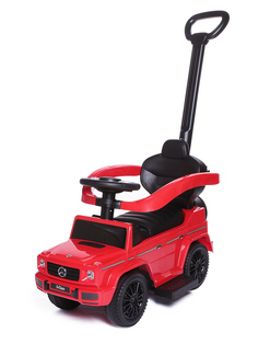 Машина-каталка Rich Family Mercedes-Benz G350d с ручкой звук 653 (красный)