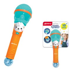 Микрофон Суперхит, Азбукварик, "Добрые песенки" 10 песенок (бирюзовый)