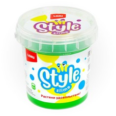 Лизун STYLE SLIME классический Зеленый с ароматом яблока 150мл. Сл-003 LORI