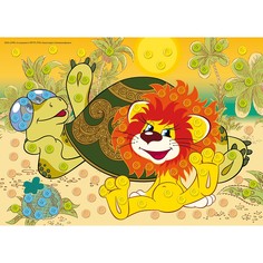 Набор для творчества Мозаика из пуговиц Львенок и Черепаха М-5317 Рыжий кот