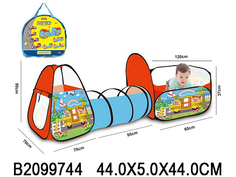 Домик игровой нейлон 606-1016-10D с тоннелем No Brand