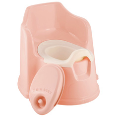 Горшок детский с высокой спинкой Lalababy Protect Me с крышкой розовый LA1042РЗП Plastic Republic