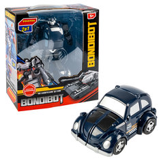 Трансформер 2в1 BONDIBOT Bondibon, ВОХ 24x27,8x10 см, метал, детали, робот-полицейская маш