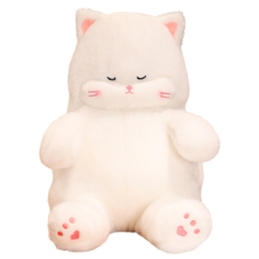 Мягкая игрушка Plush Story Спящий Кот Кошка белый