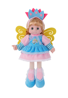 Мягкая кукла Kari Kids B10285 серия Феечка голубая 35см