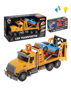 Игровой набор Автовоз Наша Игрушка с машинкой, свет, звук, 652470
