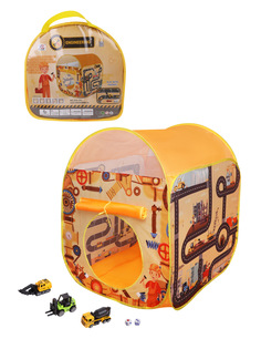Детская игровая палатка Наша Игрушка с машинками в комплекте 80х80х98 см, 653639