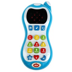 Развивающая игрушка «Телефон с led экраном» Синий трактор, 100 стихов, песен, звуков Умка